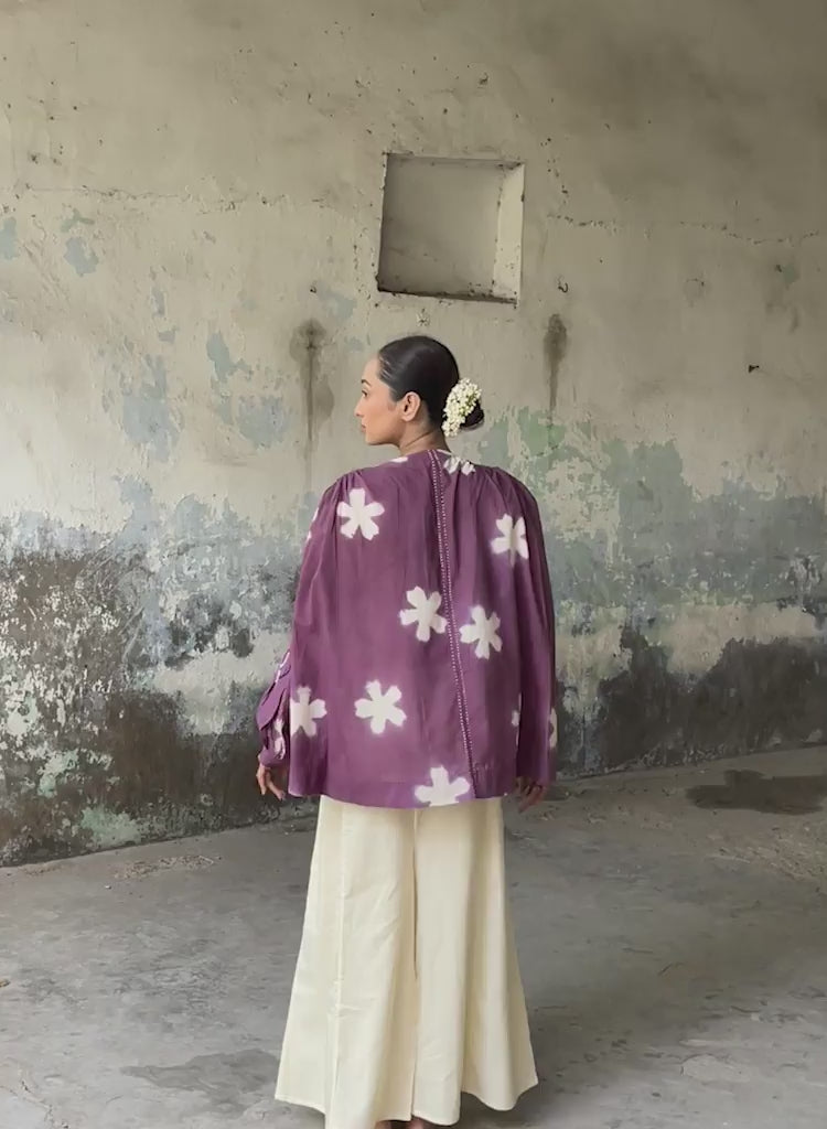 Aubergine Floral Set