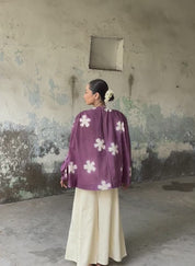 Aubergine Floral Set