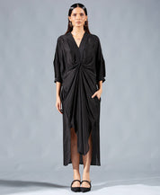 Asymmetric Draped Dress