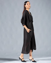 Asymmetric Draped Dress