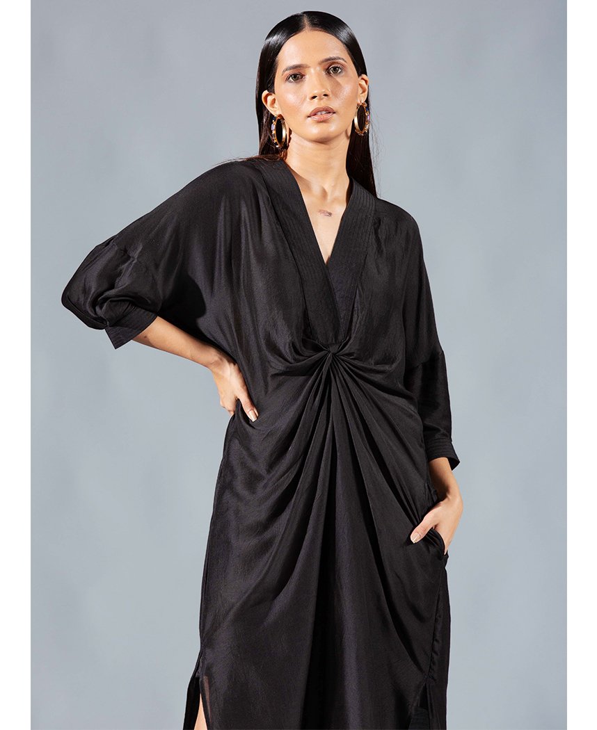 Asymmetric Draped Dress