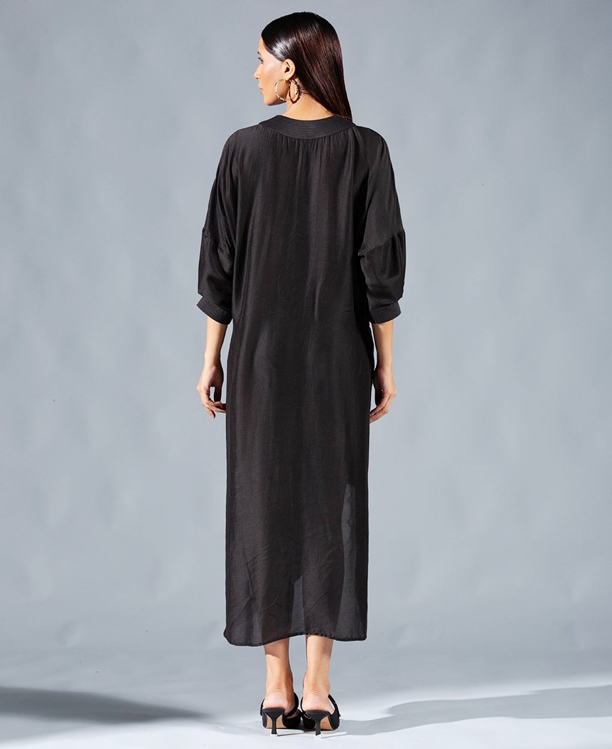 Asymmetric Draped Dress