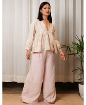Blush Flared Pants