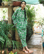 Botanical Vine Statement Shirt