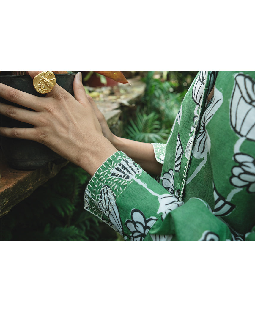 Botanical Vine Statement Shirt