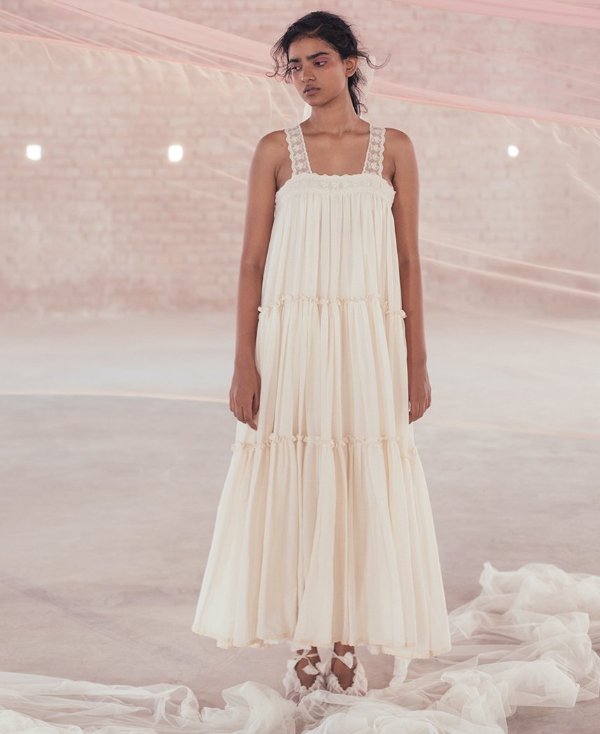 Carnation Tiered Maxi