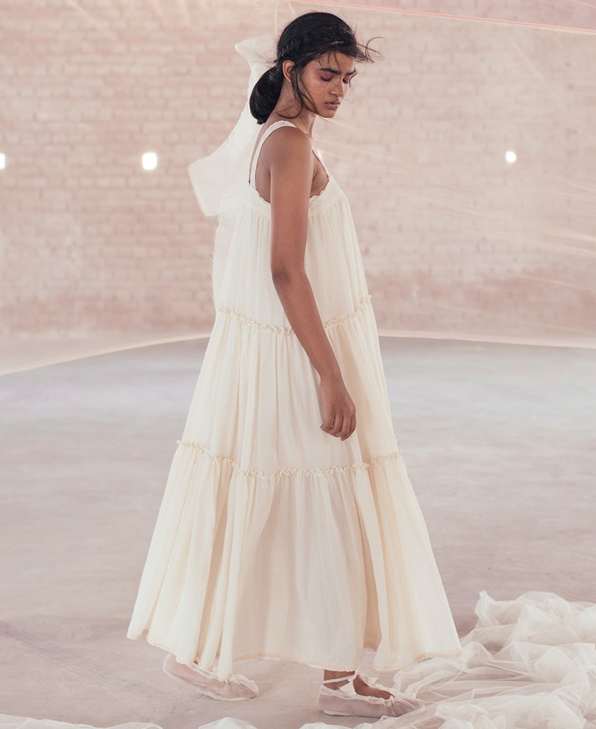 Carnation Tiered Maxi