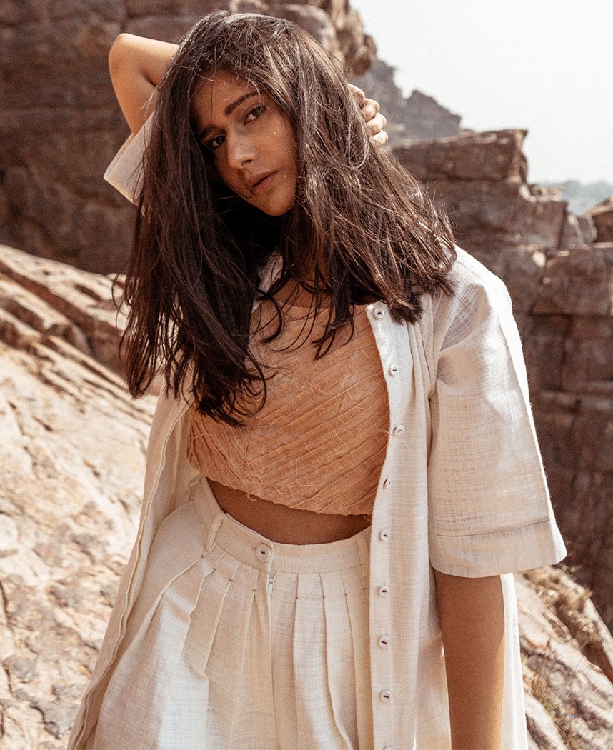 Chevron Textured Blouse