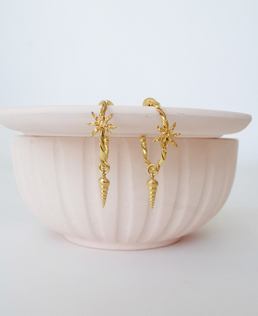 Cinnamon Shell Hoops