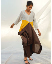 Colour Block Mango Top