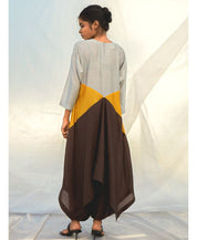 Colour Block Mango Top