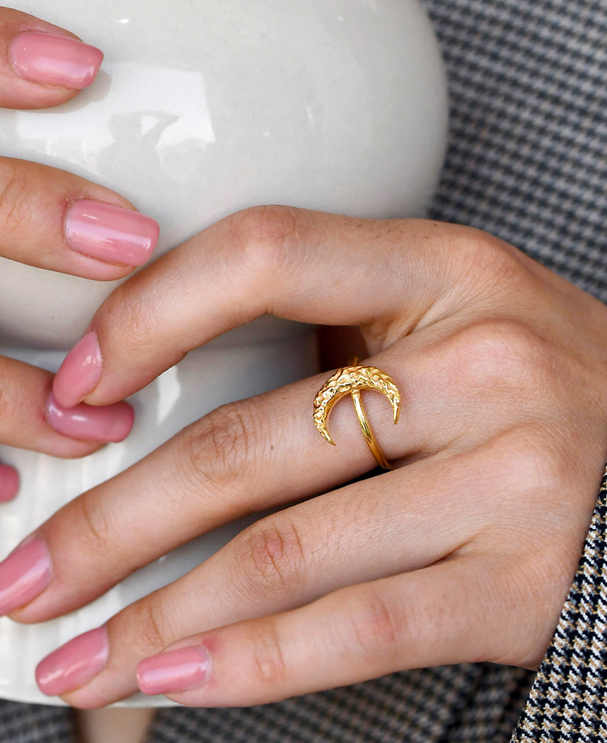 Crescent Moon Ring