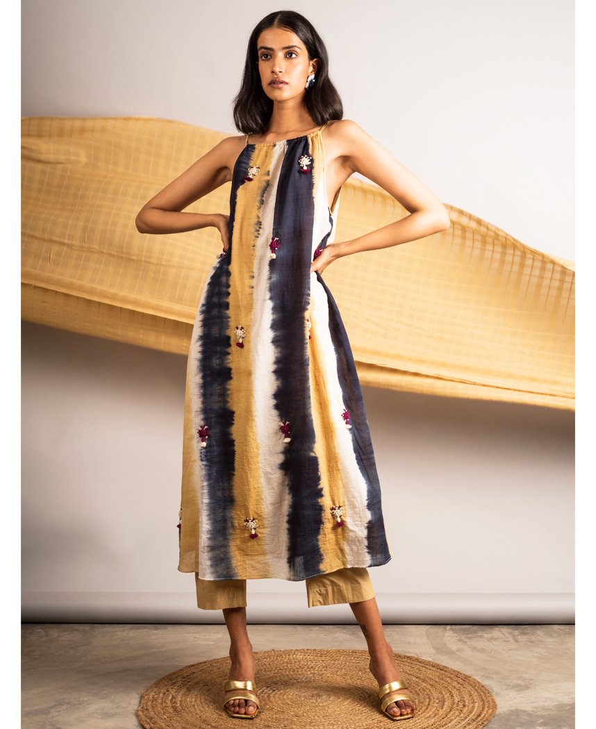 Tie-Dye Stripe Dress