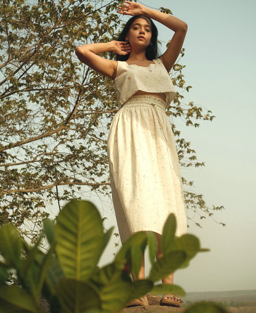 Daisy Splatter Skirt