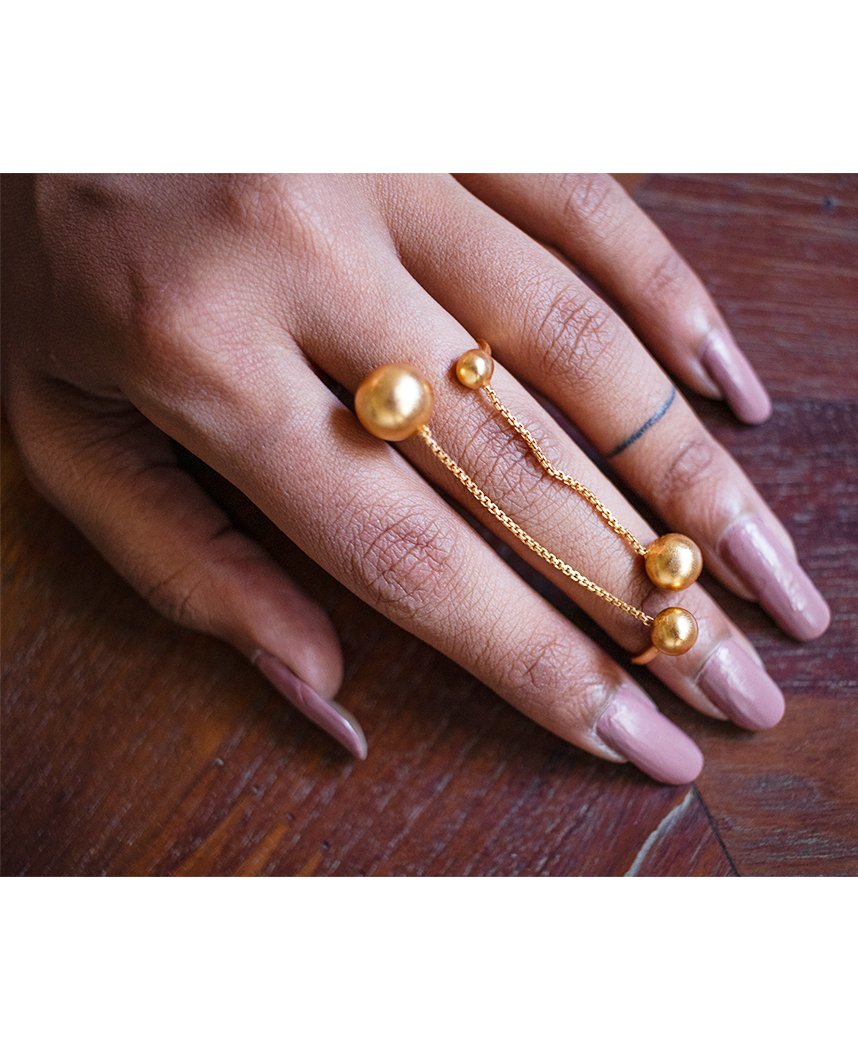 Deco Chain Ring