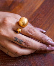 Deco Giant Sphere Ring