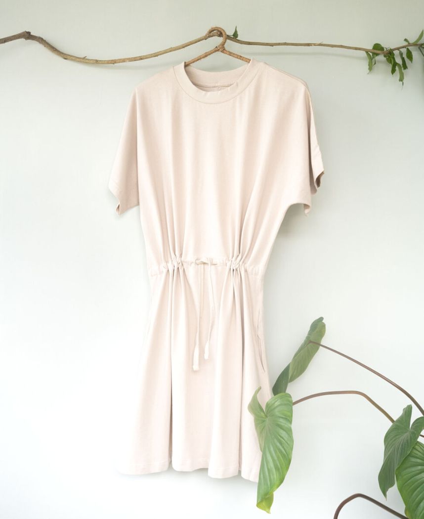 Drawstring Mini Dress