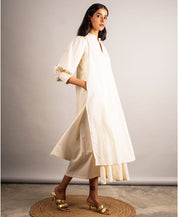 Ecru Layered Dress