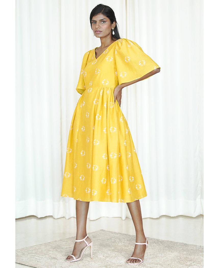 Floral Flounce Dress