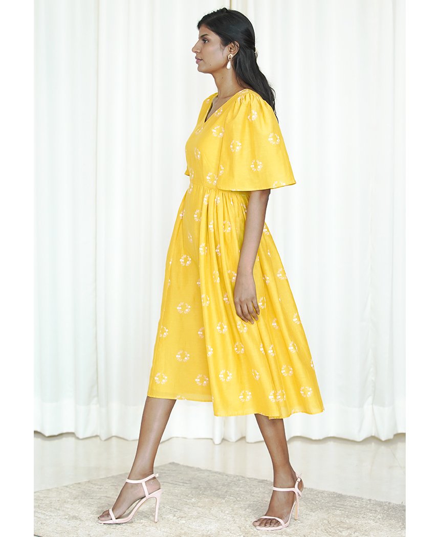 Floral Flounce Dress