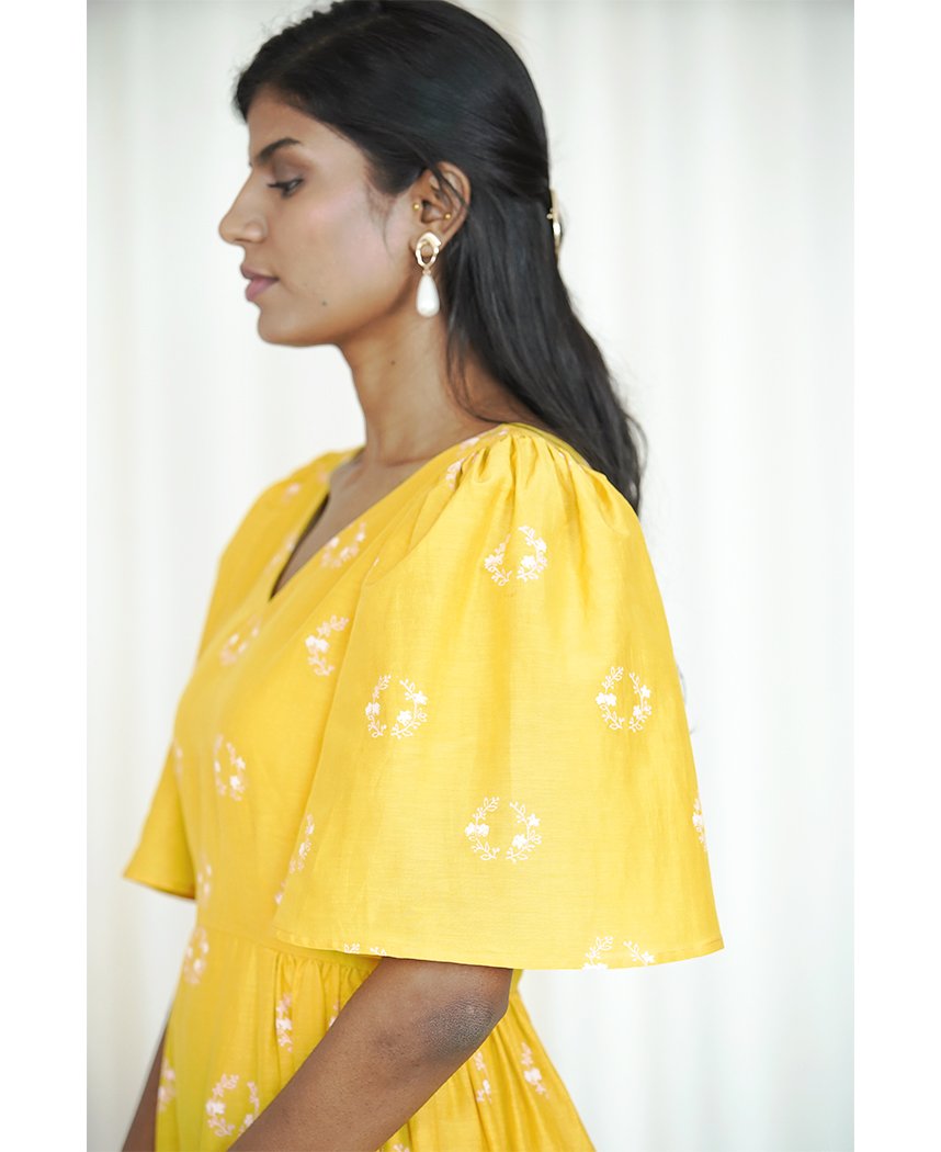 Floral Flounce Dress