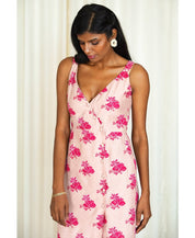 Floral Overlap Dress