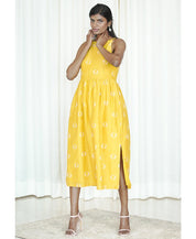 Gathered Floral Dress