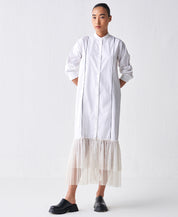 Gather Hem Shirt Dress