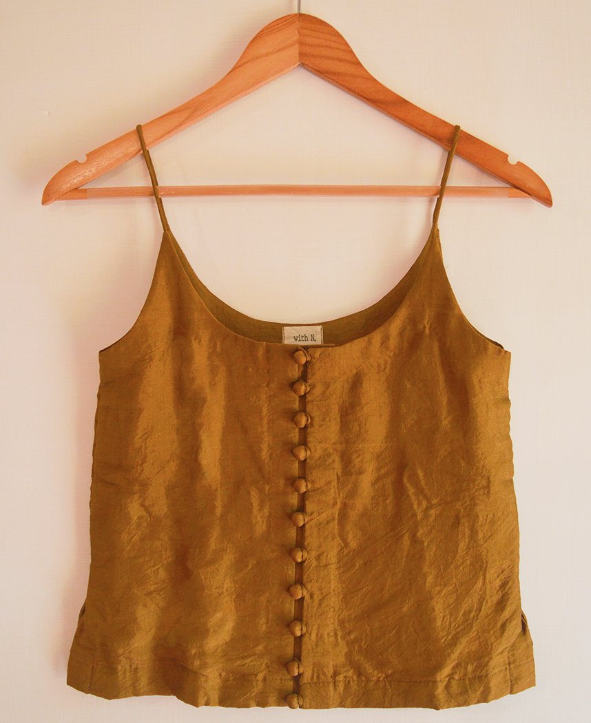Gold Slip Top