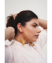 Petal Hoop Earrings