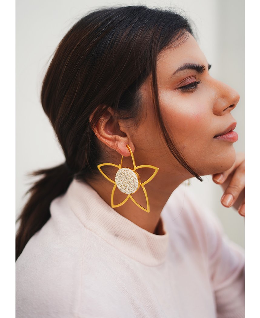 Mogra Frame Earrings