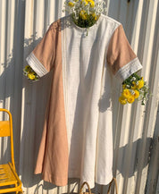 Half & Half Panel Dress