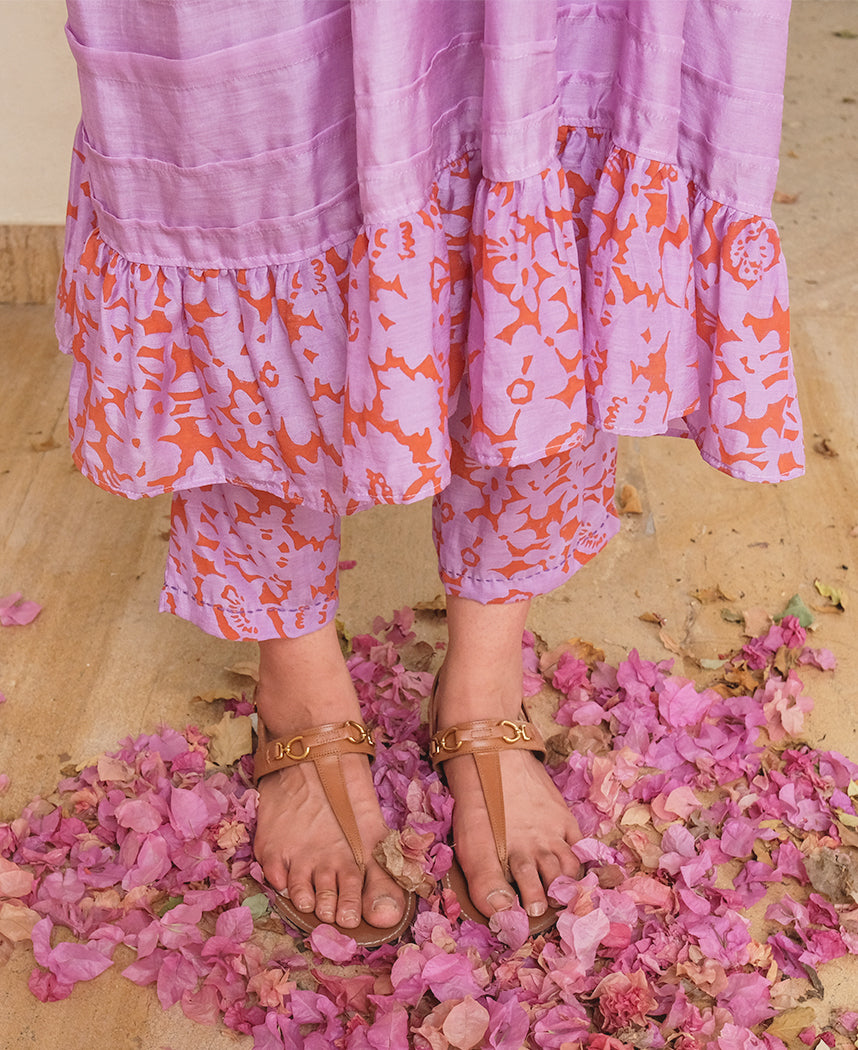 Lavender Floret Tunic Set