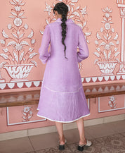 Lavender Resort Shirt Dress