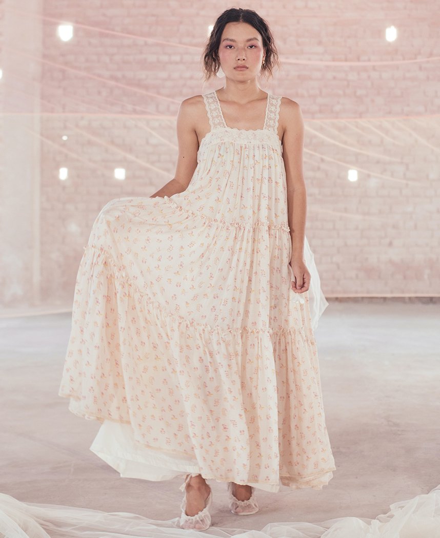 Lavender Tiered Maxi