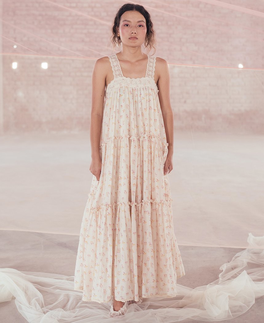 Lavender Tiered Maxi