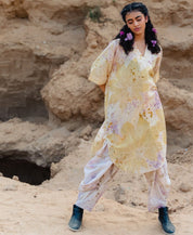 Lilac Mustard Kurta