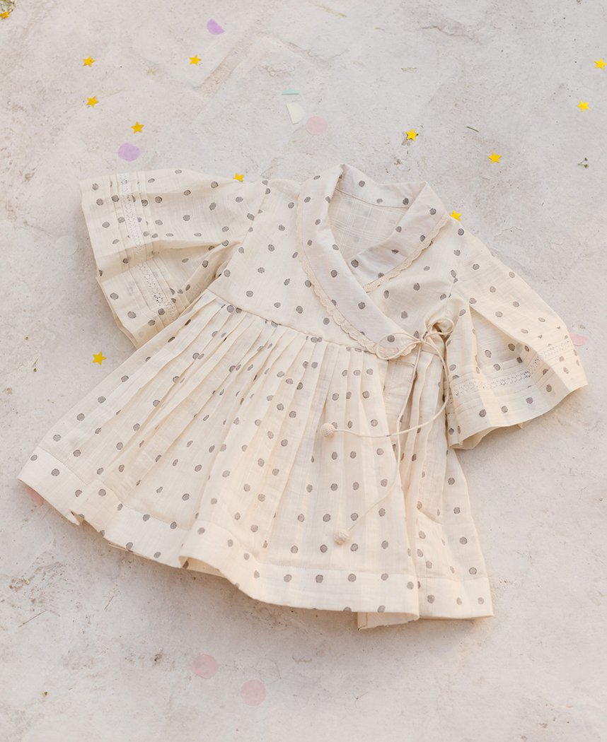 Mini Polka Wrap Dress