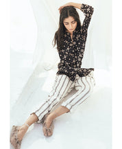 Monochrome Pleat Pants