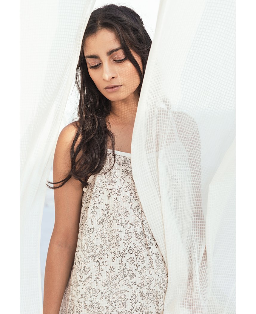 Monochrome Slip Dress