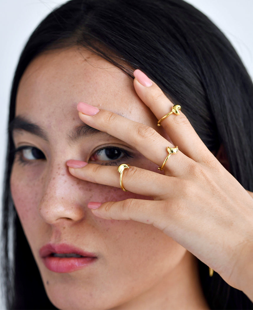 Moon Ring Set