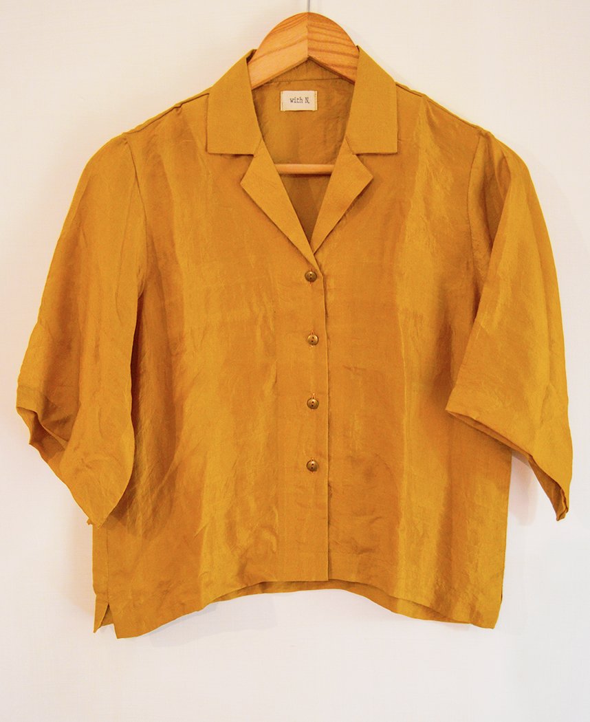 Ochre Crop Shirt