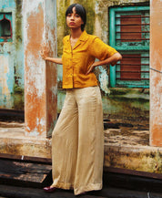 Ochre Crop Shirt