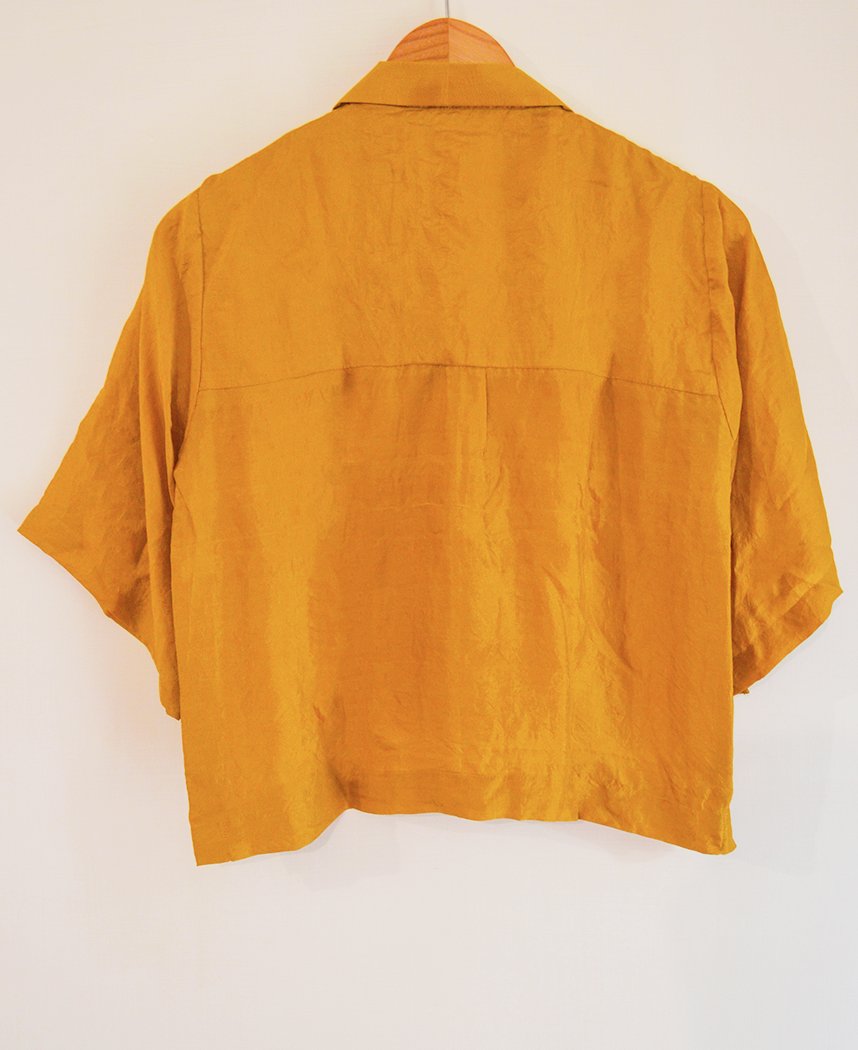 Ochre Crop Shirt