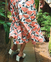 Outline Floral Dress