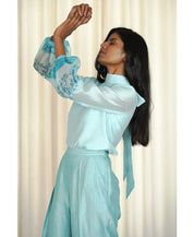 Painted Sleeve Blouse