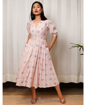 Pleat Panelled Dress