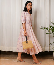 Pleat Panelled Dress