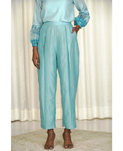 Pleated Chanderi Pants
