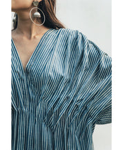 Pleated Kaftan Dress